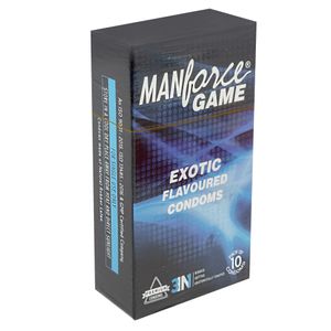 Manforce Game Exotic 3in1 Ribbed Dotted Condoms 10's Pack